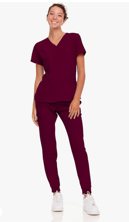Natural Uniforms Womens Cool Stretch Jogger Scrub Set