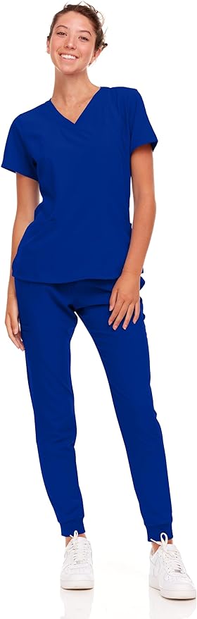 Natural Uniforms Womens Cool Stretch Jogger Scrub Set