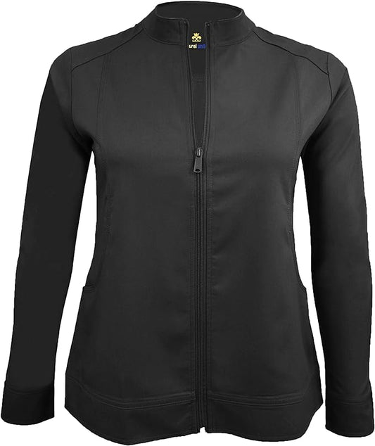 Natural Uniforms Zip Front Stretch Jacket
